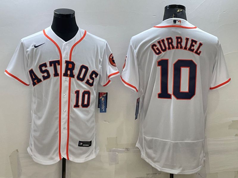 Men Houston Astros #10 Gurriel White Elite Nike 2022 MLB Jerseys->houston astros->MLB Jersey